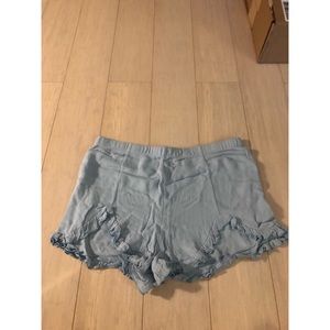 For Sienna blue ruffle soft shorts